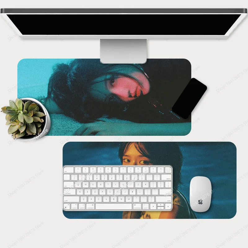 Kpop IVE Ablum Either Way Mousepad Gaming Mouse pad Gamer Pc Accessories Deskmat Keyboard Mat Desk Protector Mause Pads