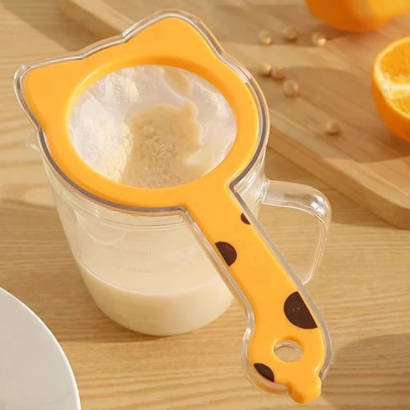 1/2pc 2 In 1 Funnel Filter With Handle Detachable Juice Strainer Reusable Strainer Funnel For Juice Food Residue Oil Milk Coffee