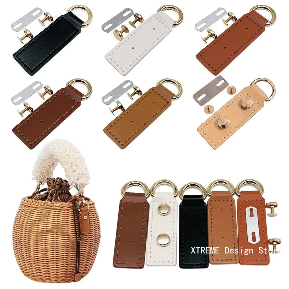 Handmade PU Leather Bags Clasp Metal Snap Bag Chain Clasp Wallet Clasp Bag Hasp D Buckle Bag Hardware DIY Replacement Accessory