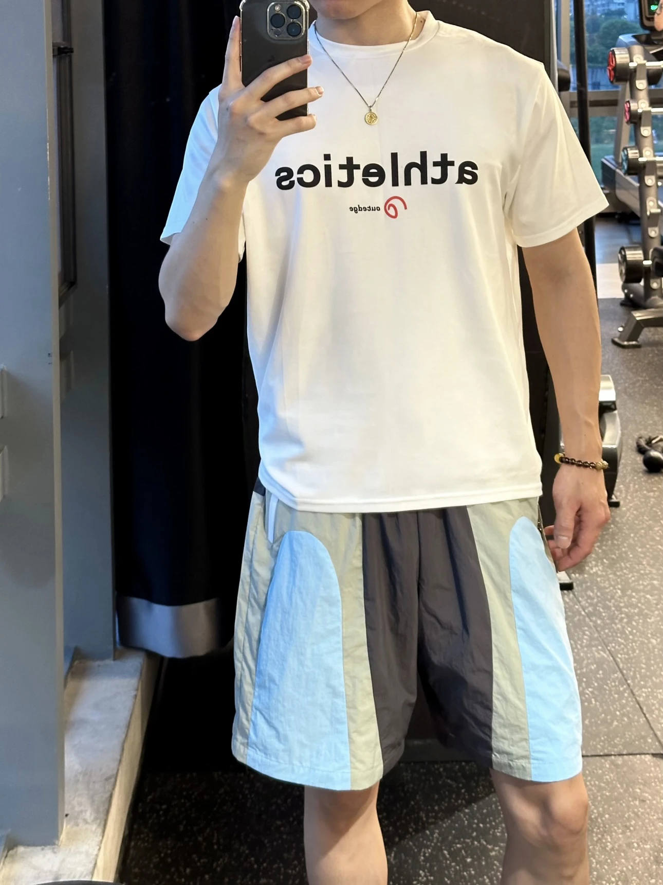 Retro American Splice Lightweight Quick Dry Casual Five-Part Pants Men Women Summer Loose Versatile Beach Shorts Youthful Vit...