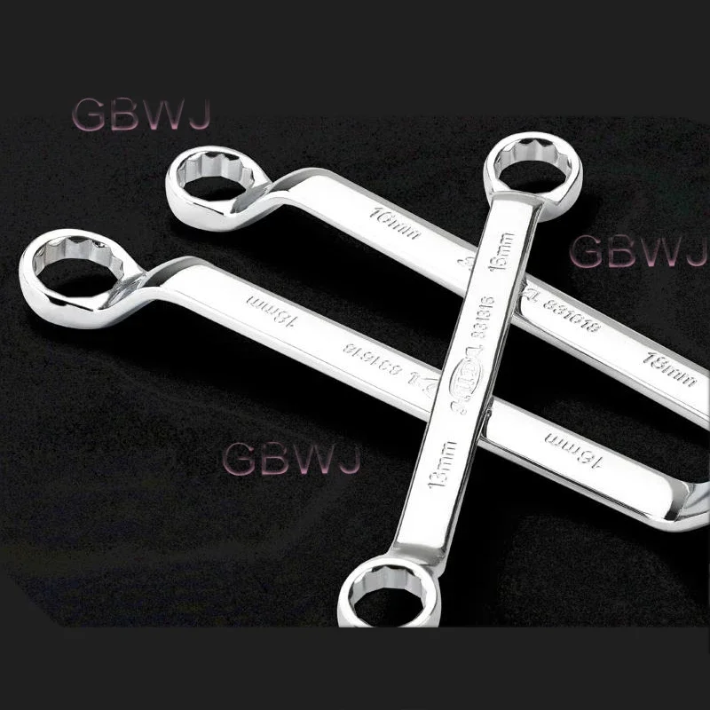 Multifunctional Double-ended Spanner Double Head Box End Wrench Heat Treated Hardened Offset Ring Spanner