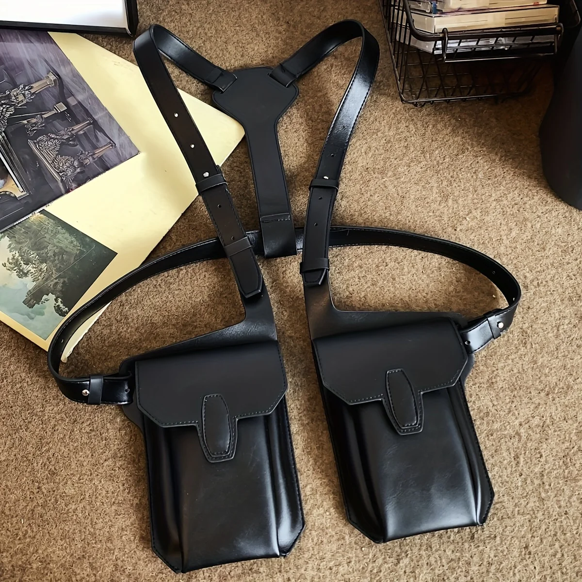 حقيبة ظهر كلاسيكية جديدة للعمل في الهواء الطلق متعددة الوظائف يمكن ارتداؤها للرجال حقيبة سترة تكتيكية محمولة