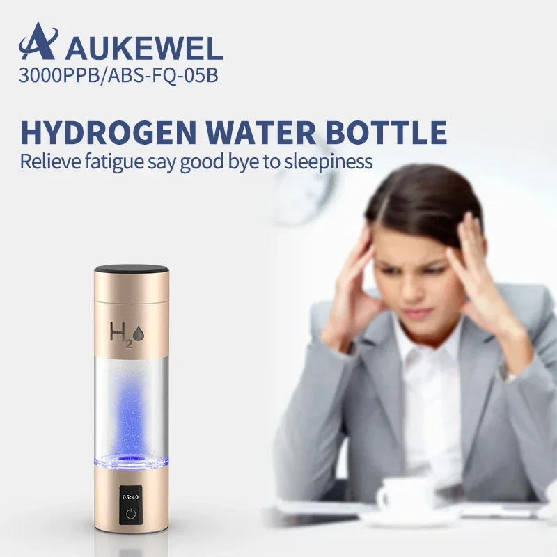 240ml Capacity 3000PPB 1000mAh Rechargeable Water Hydrogener Portable Hydrogen Water Bottle