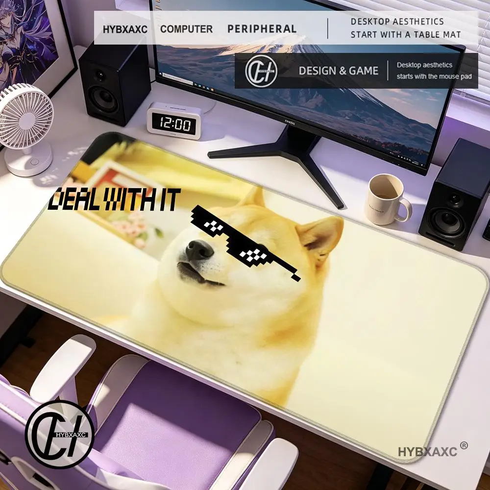 

HYBXAXC Emoticon Doge S-Shiba Inu M-Meme funny Mouse Pad Non-slip Thickened Writing Lockedge Gaming Cushion