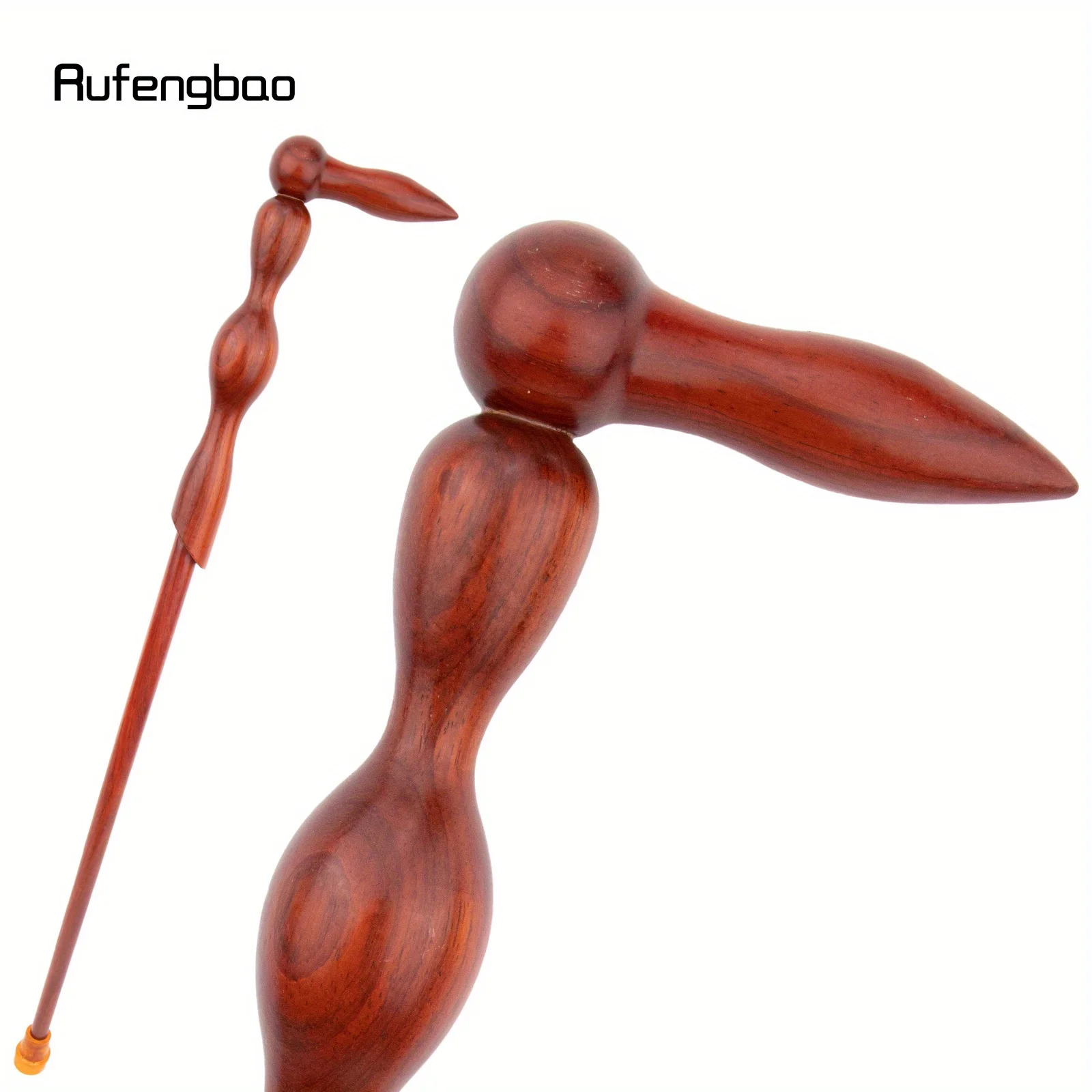 Red Tree Vine Ball Wooden Single Joint  Stage Cane Decorative Stick Decorative Cane  Cosplay And Parties, For Cosplay & Party
