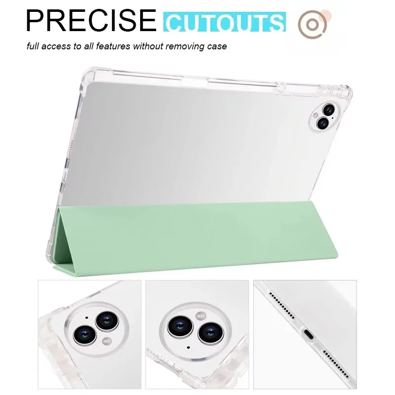 HONOR MatePad 2 ホワイト カバー付き For Honor Magic Pad 2 Case with Pencil Holder PU Leather Soft Back