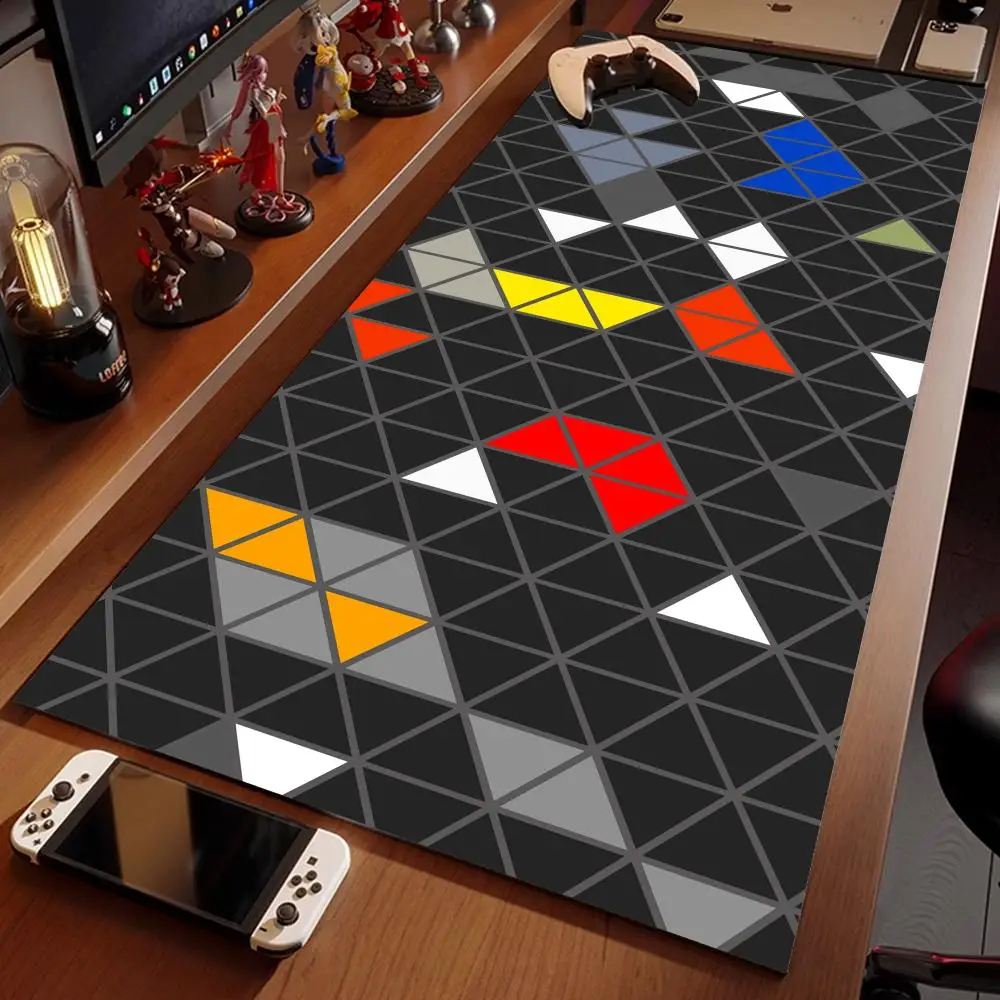 

Triangle Geometric Patteren Mouse Pad Gaming Mousepad Speed Desk Mat Laptop Gaming Mats For Office Carpet Desk Accessories Game