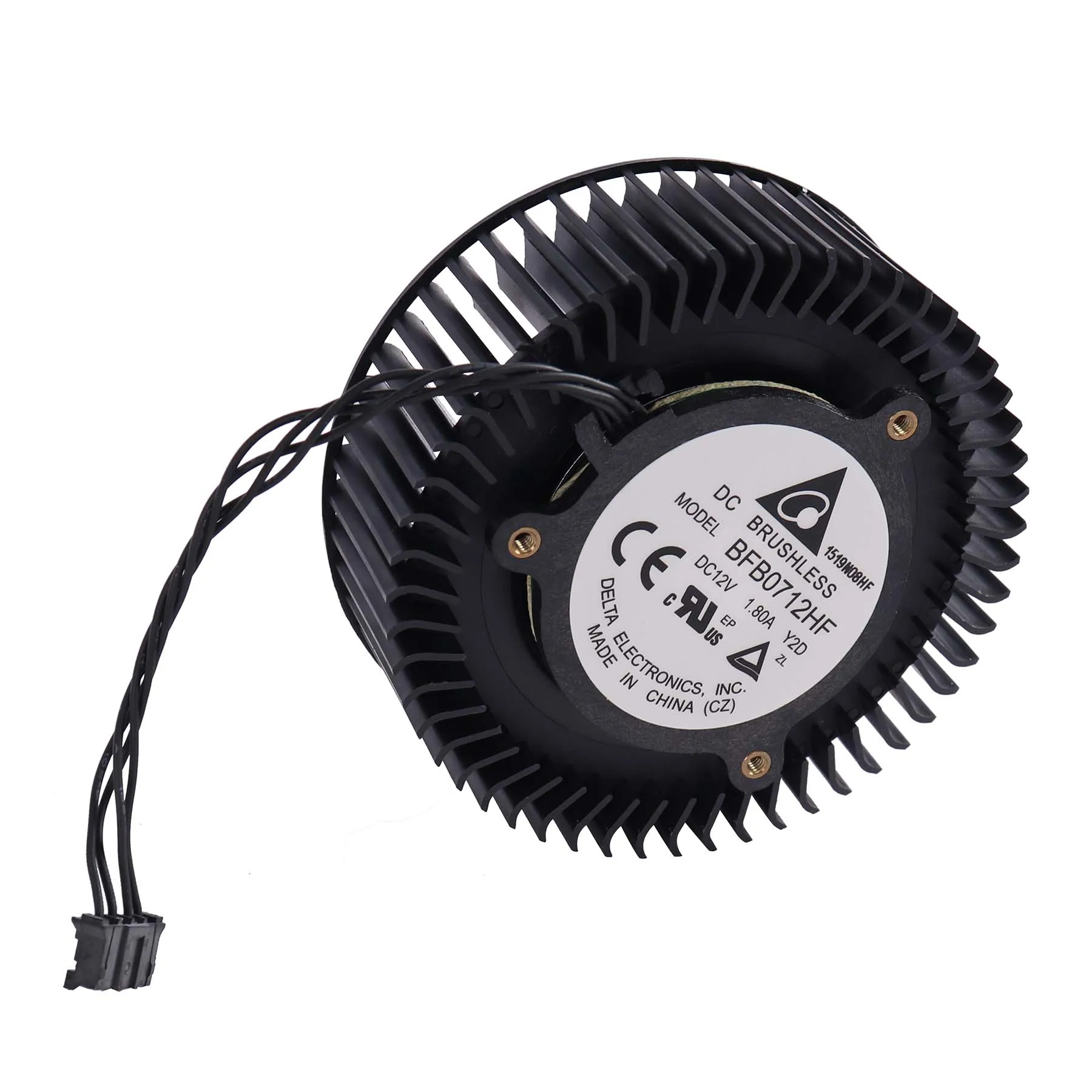 65x25mm Nevermore Delta BFB0712HF DC 12V 1.8A GTX670 Turbine Cooling Fan Compatiable with StealthMax 3d Printer Air Purification