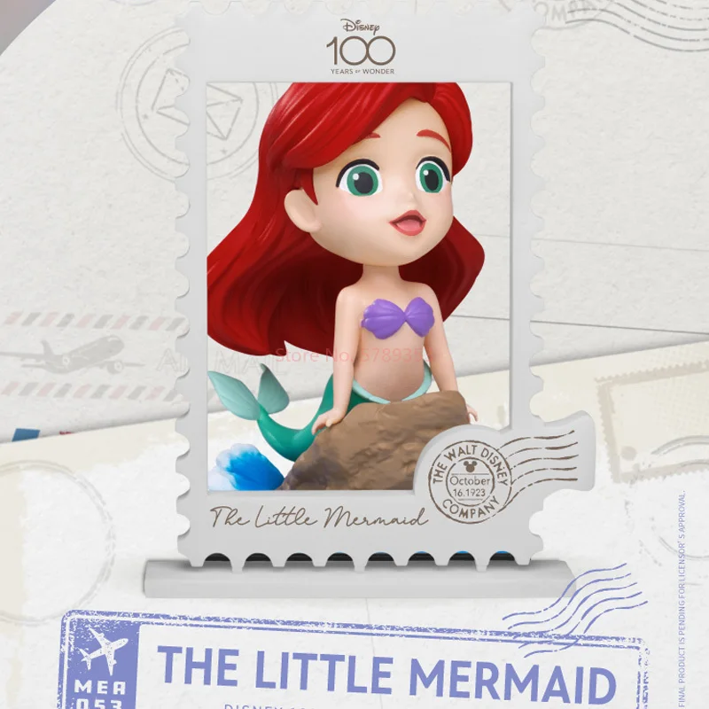 Disney Beast Kingdom100th Anniversary Winnie The Pooh Dumbo The Little Mermaid Stamp Version Ornament High Quality Collectible