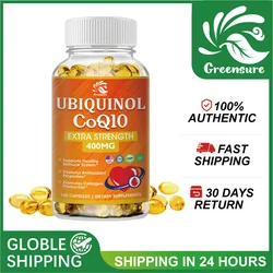 Greensure 400mg Absorbable Coenzyme Q10 Capsules 60/120 Vegetable Capsules - Protective Antioxidant