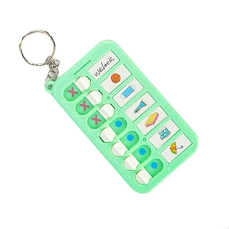

Y5LB Small Chore Chart Keychains Daily Plan Board Keyrings Daily Planner Board Keyrings Keychain Accessories