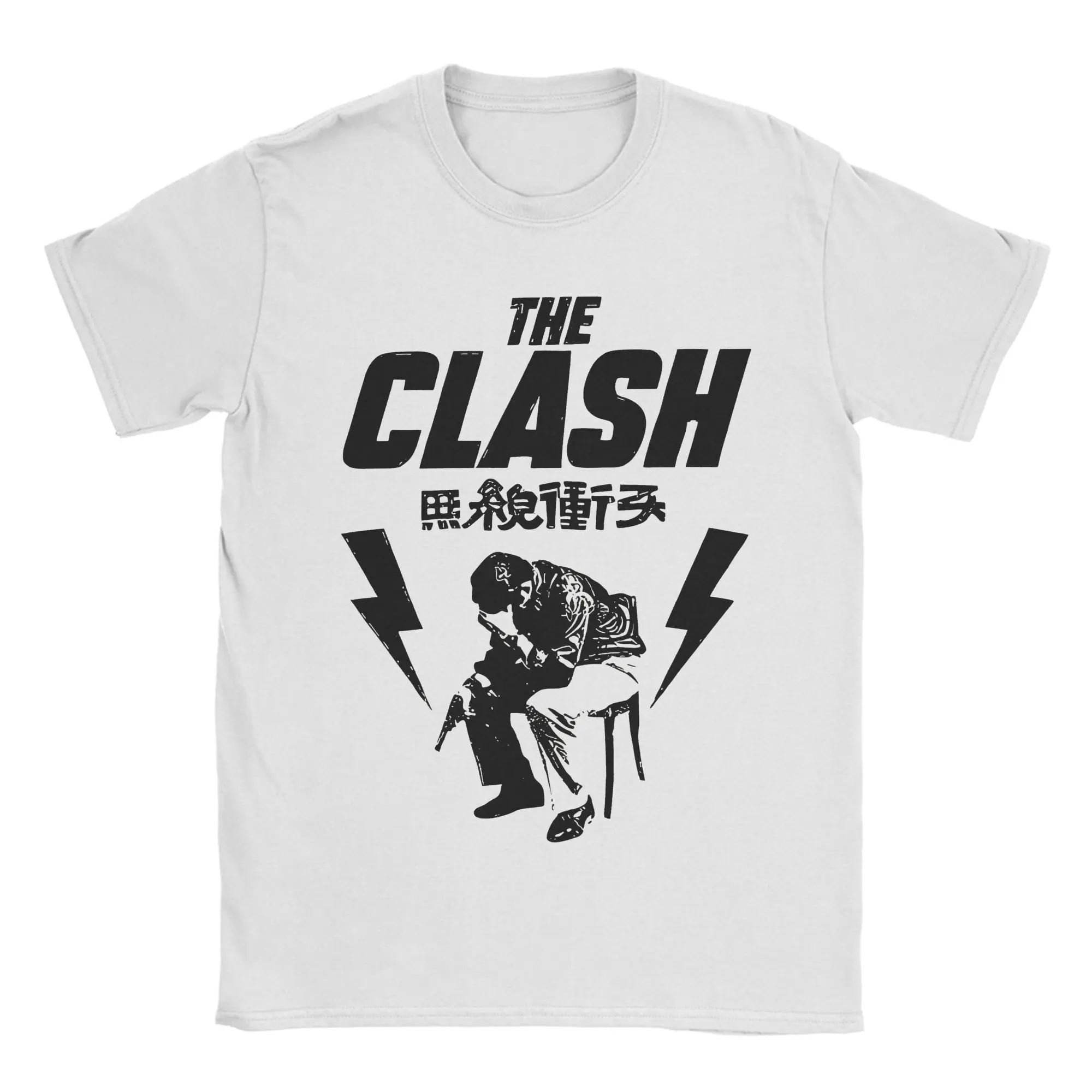 

Harajuku T-Shirt Beach Rock Band Clash Leisure T Shirts Metal 100% Cotton Tshirt for Men Awesome Cheap Short Sleeve Tops