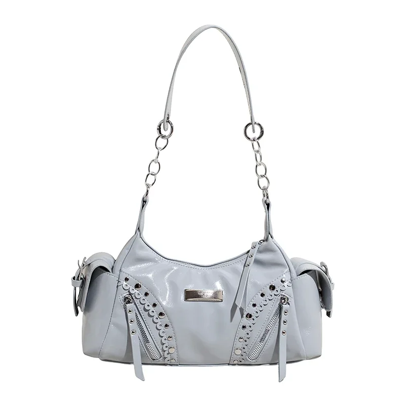 

Solid Rivet Handbag PU Personalized Shoulder Bag 2026 High Quality Trend Casual Crossbody Bag Fashion Versatile Women's Bag