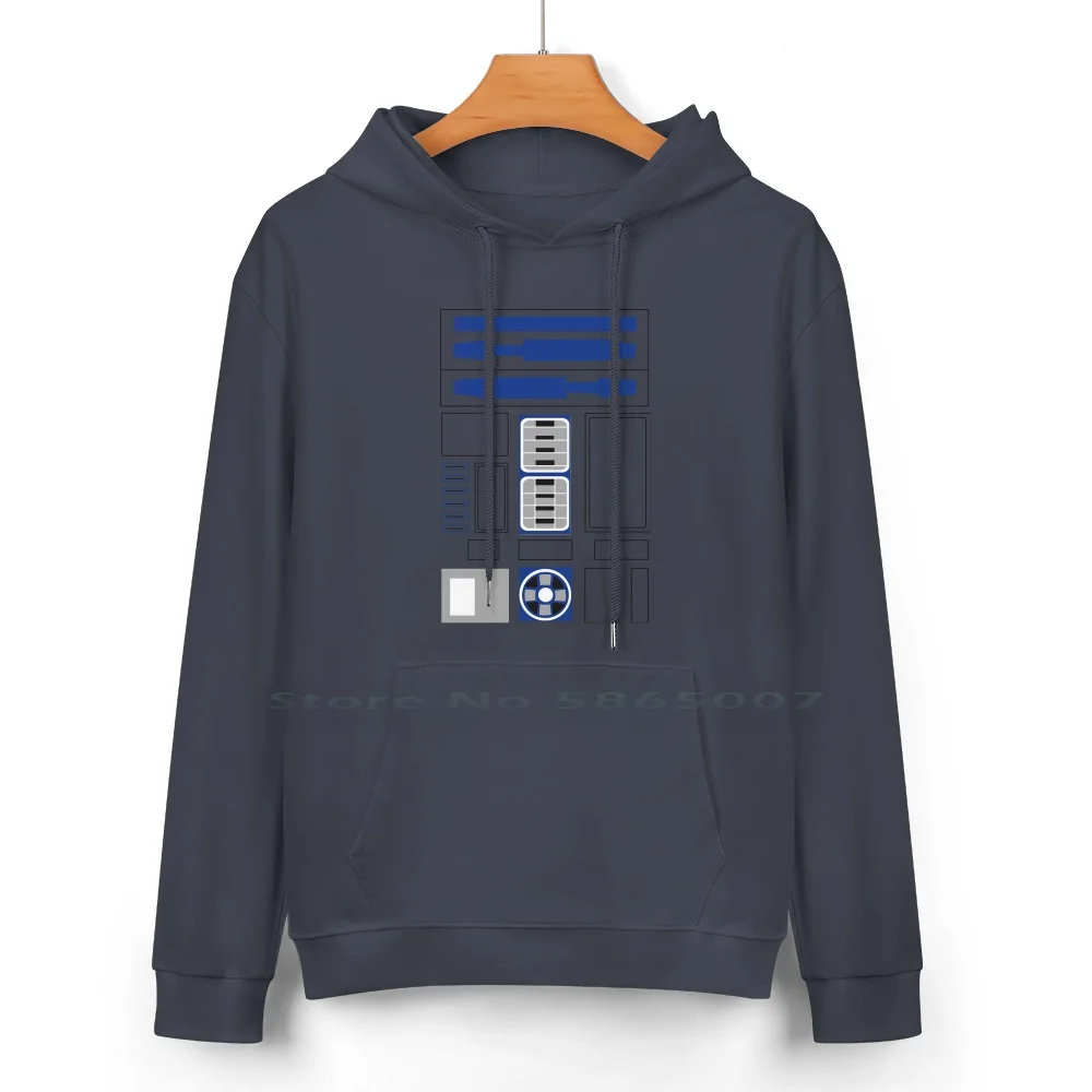 Robot Body Pure Cotton Hoodie Sweater 24 Colors Robot Nerd R2d2 100% Cotton Hooded Sweatshirt For Women Men Unisex Gifts Heat