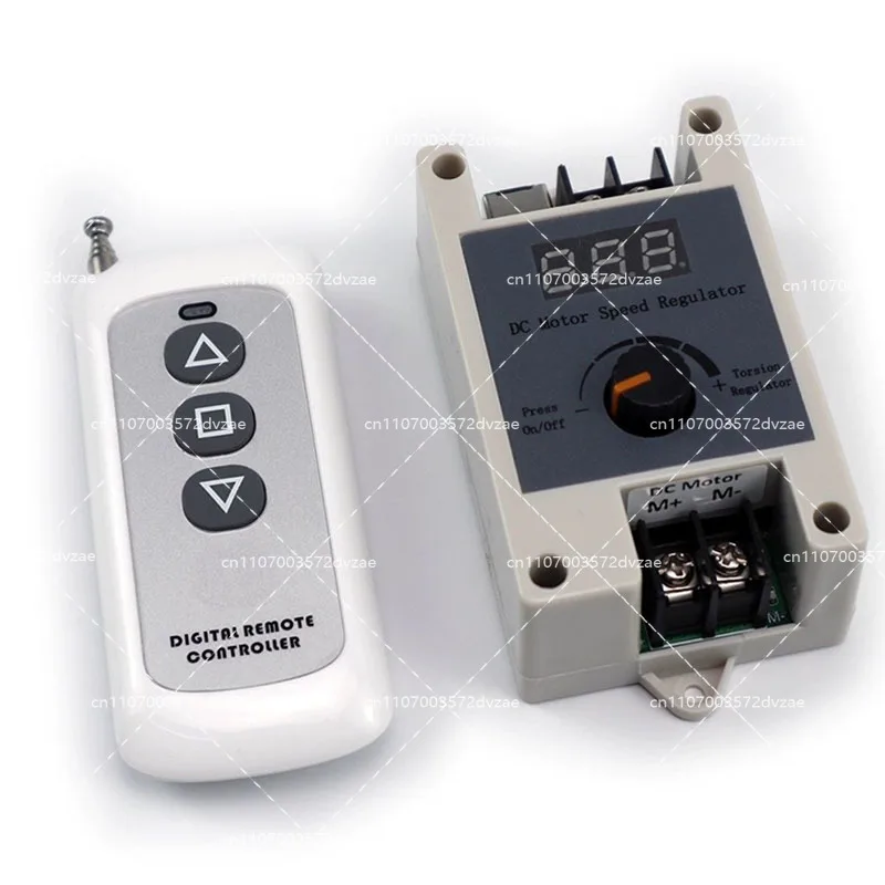 433M Wireless Remote Control DC Motor Speed Regulator PWM Stepless Switch 5A 12V 24V Motor Controller for Home Automation