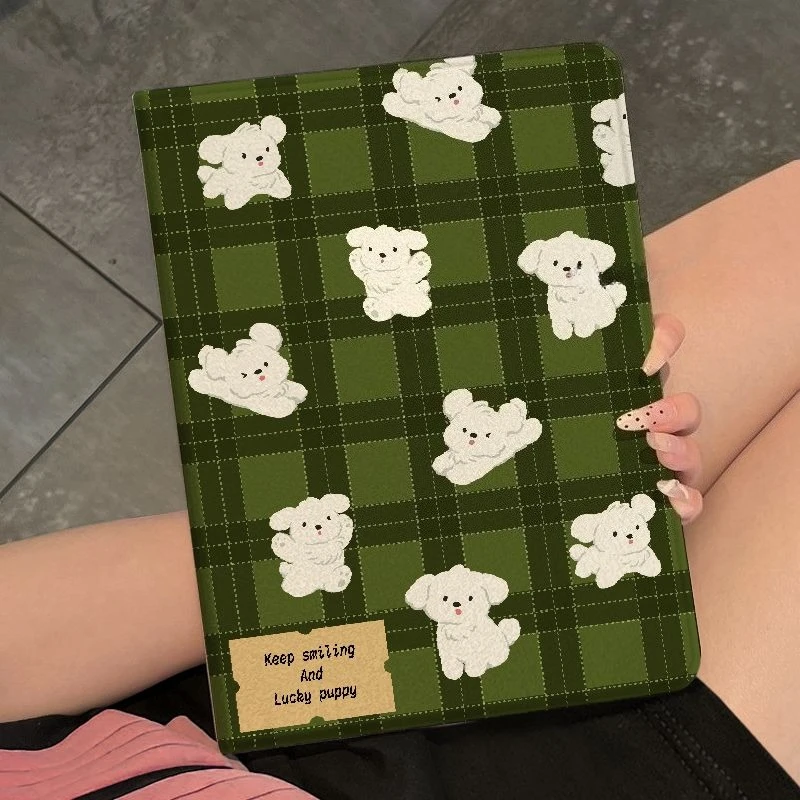 Book-Style Ipad Case for Air4 5 10.9in 10th 9th 10.2in Cartoon Animals Cover 11th A16 Pro 11in Air7/6 Air3 10.5 Air2 9.7in Case