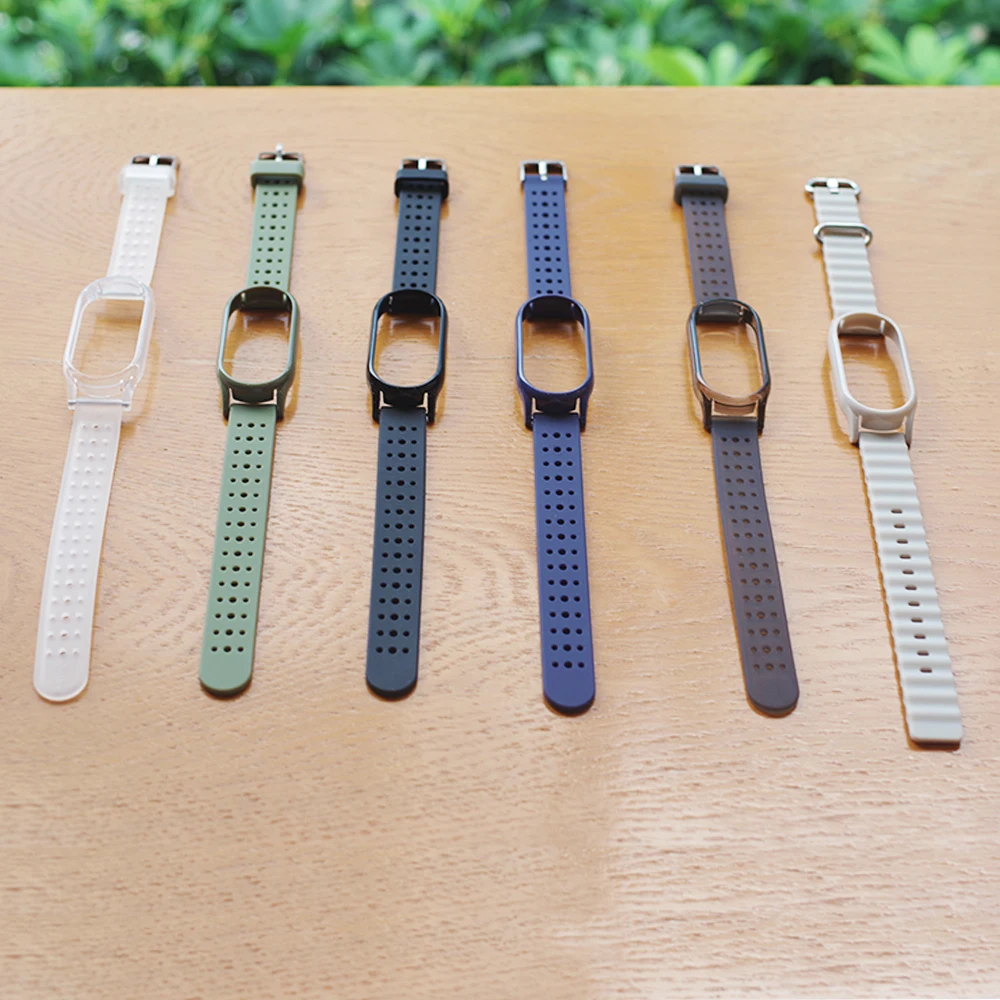 Mi Band 8 Strap for Xiaomi Smart Band 9 Silicone Watch Bracelet Waterproof Smartwatch Replacement for Xiaomi Miband 8 Correa