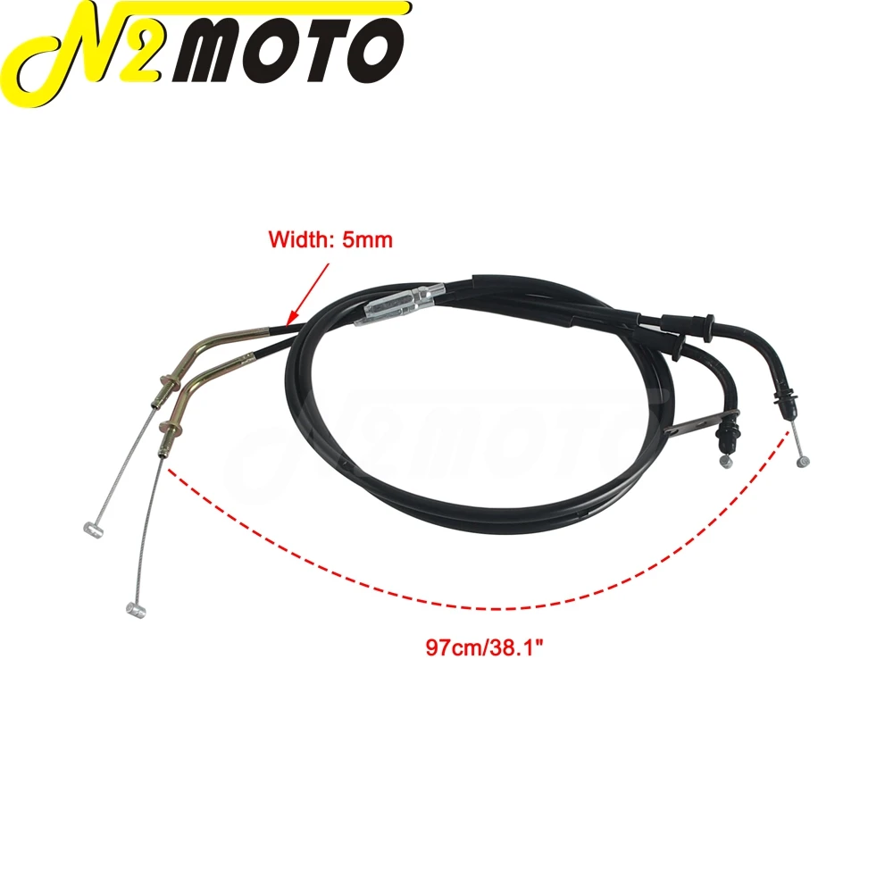 Throttle Cable For Kawasaki VULCAN 900 VN900 CLASSIC/LT 06-2018  Motorcycle Accessories 97cm/0.97m Accelerator Cables Line Wire