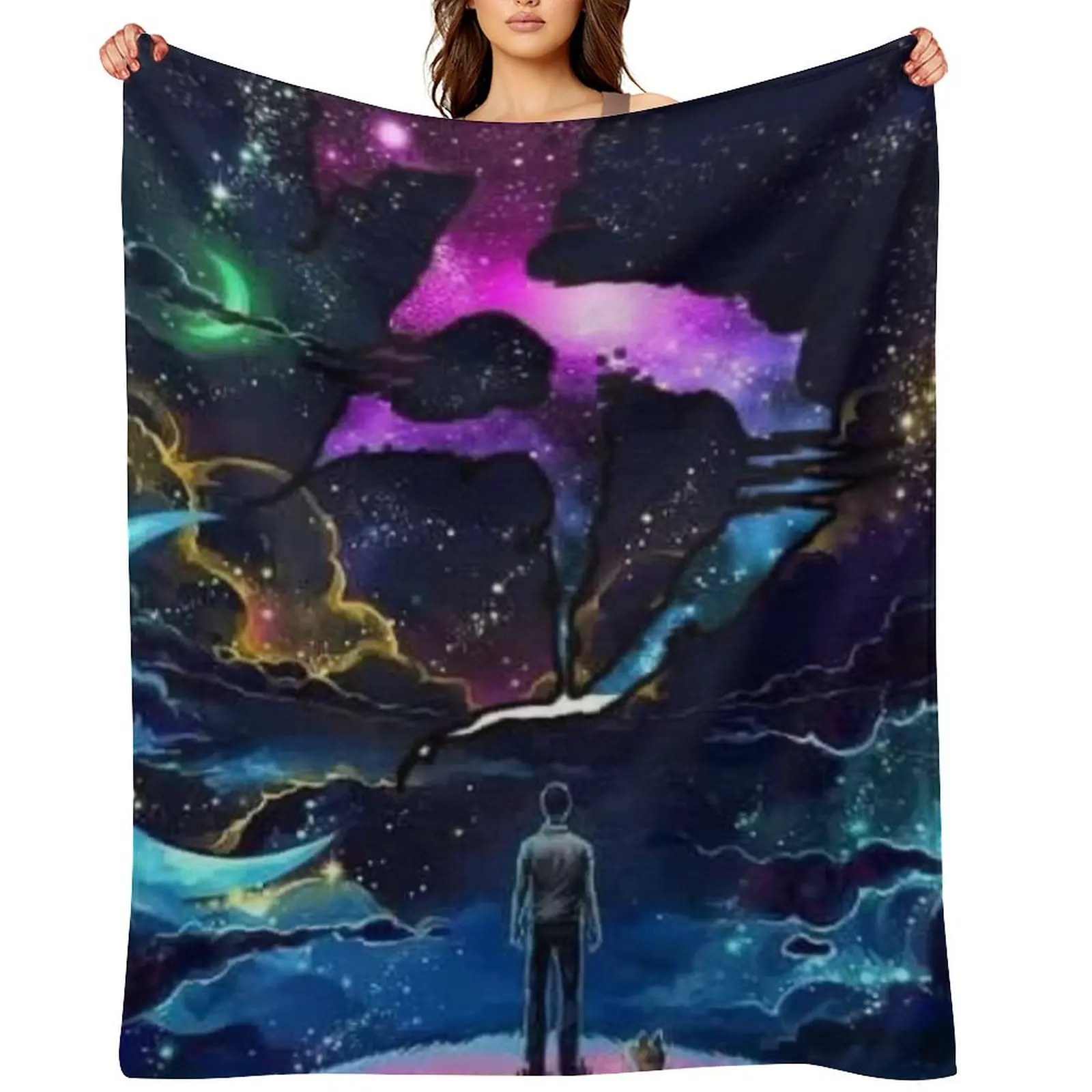 

Zeds dead trippy galaxy Throw Blanket Beach Extra Large Throw Custom Decorative Throw Blankets