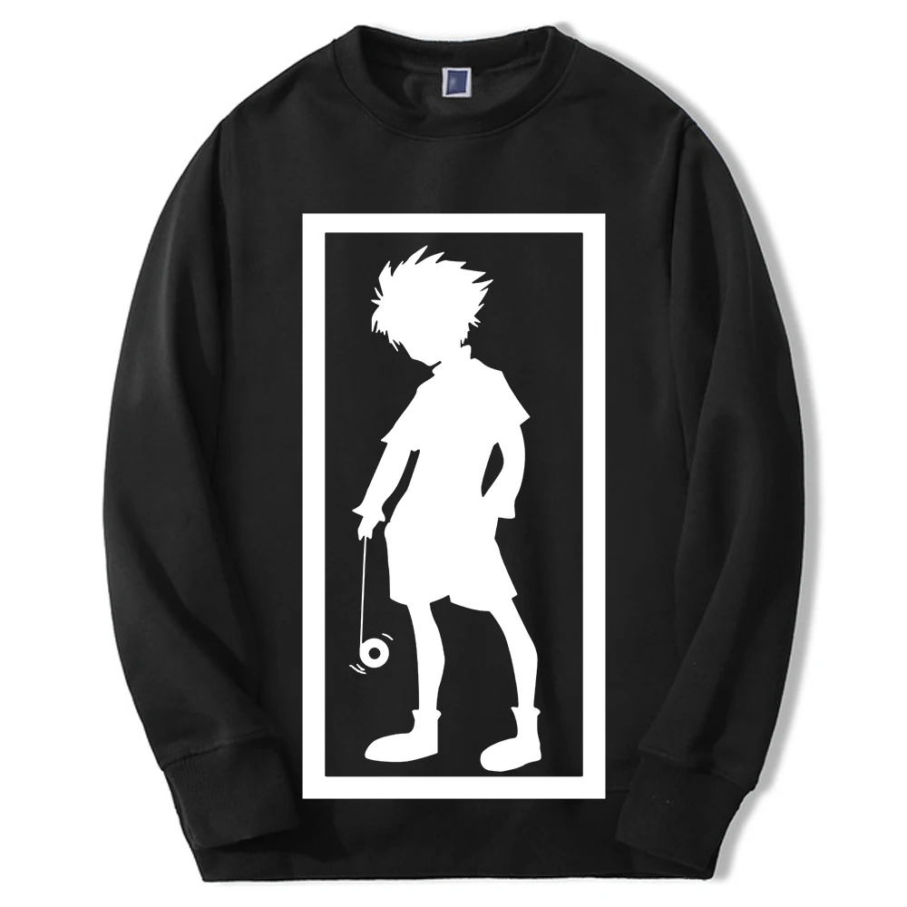 Hunter X Hunter Anime Mens Crewneck Sweatshirts Hoodies Men Killua Zoldyck Graphic Pullover Casual Crewneck Tracksuit Pullover