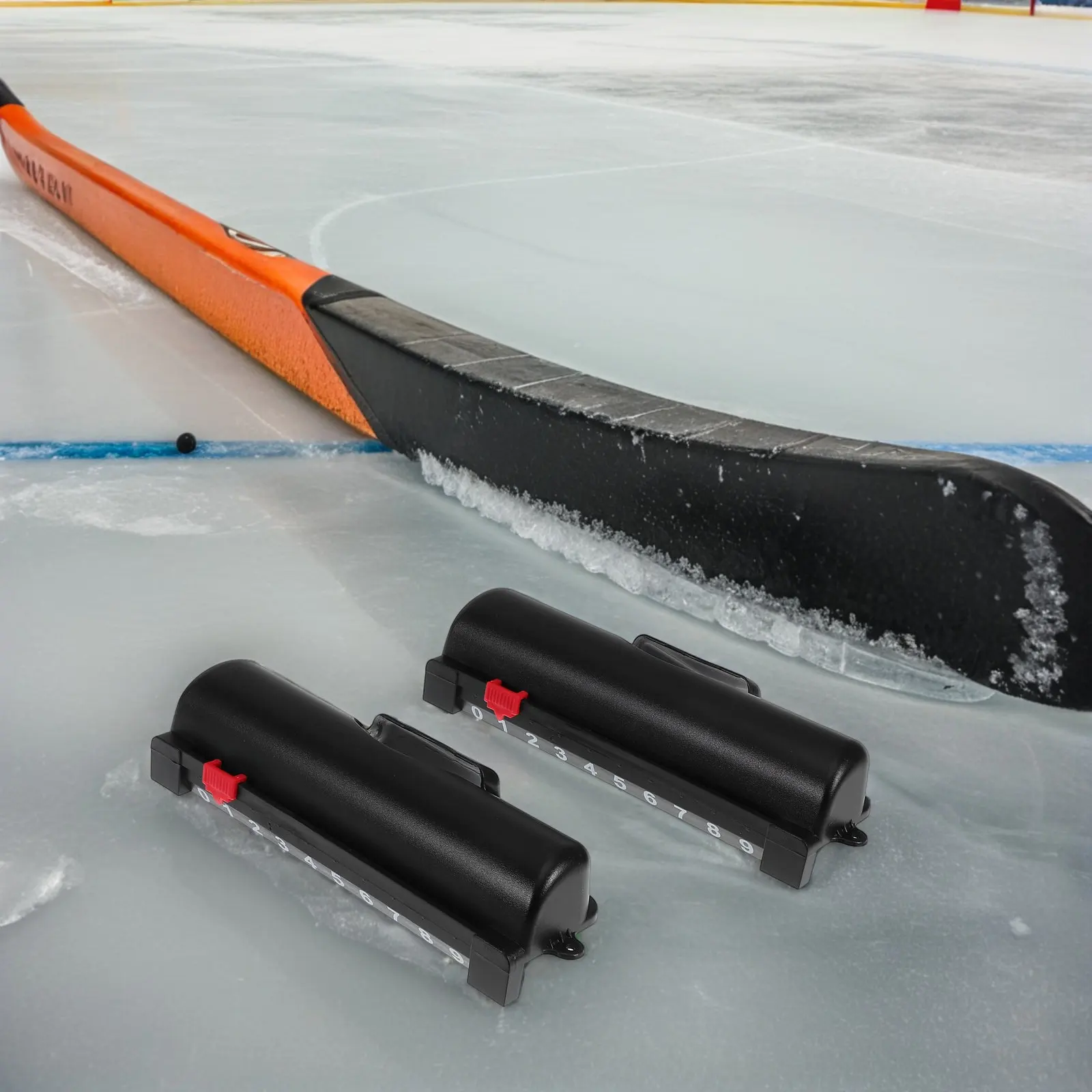 

4Pcs Hockey Table Accessories Black Plastic Scoring Counters Air Hockey Scoreboard Game Table Score Keepers for Family