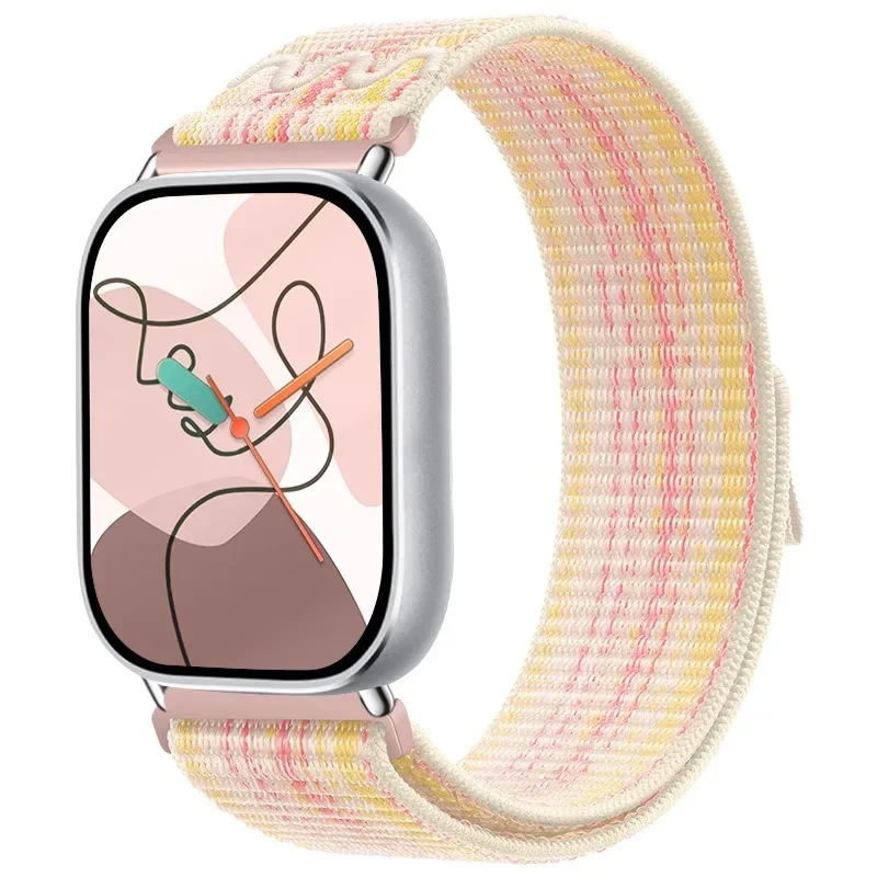 Laço trançado de náilon para xiaomi banda 8/9 pro esportes smartwatch pulseira confortável para redmi relógio 5/4 cinto substituível