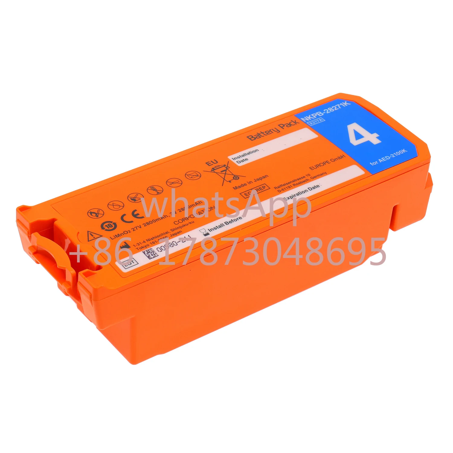 High Quality Imported Cells For Nihon Kohden NKPB-28271K SB-214VK AED-2150 AED-2150P AED-2150K AED-2100K Defibrillator Battery