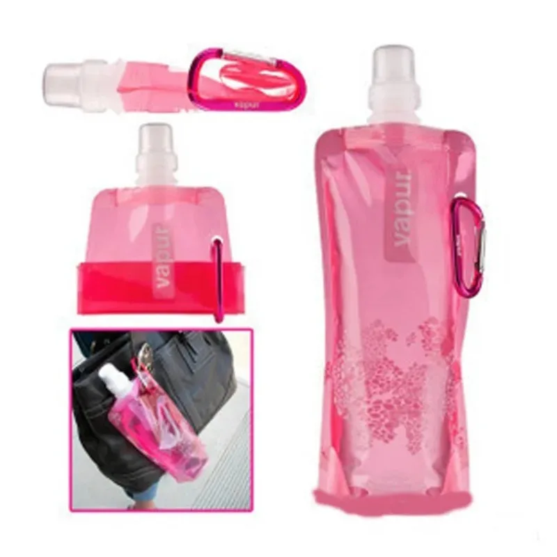 Portable Folding Water Bottle, Foldable Bag, Travel for Sports, Novelty Items Bag, 16 oz