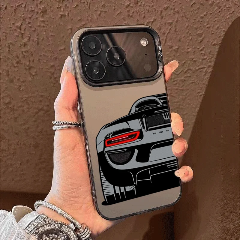 Phone Case For Samsung Galaxy  S25 S26 S24 Plus FE S23 S22 Note 20 Ultra A35 A54 A36 A55 A56 A26 IMD INS Sports Car Hard Cover
