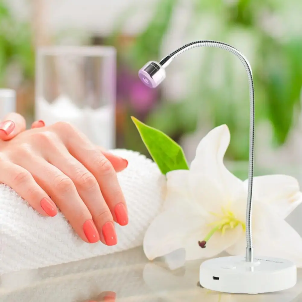 นํากลับมาใช้ใหม่ 1 ชุดที่มีประโยชน์ USB ยาทาเล็บ Curing Light Phototherapy โคมไฟ ABS เครื่องเป่าเล็บขนาดเล็ก One-key Start สําหรับเล็บ Salon