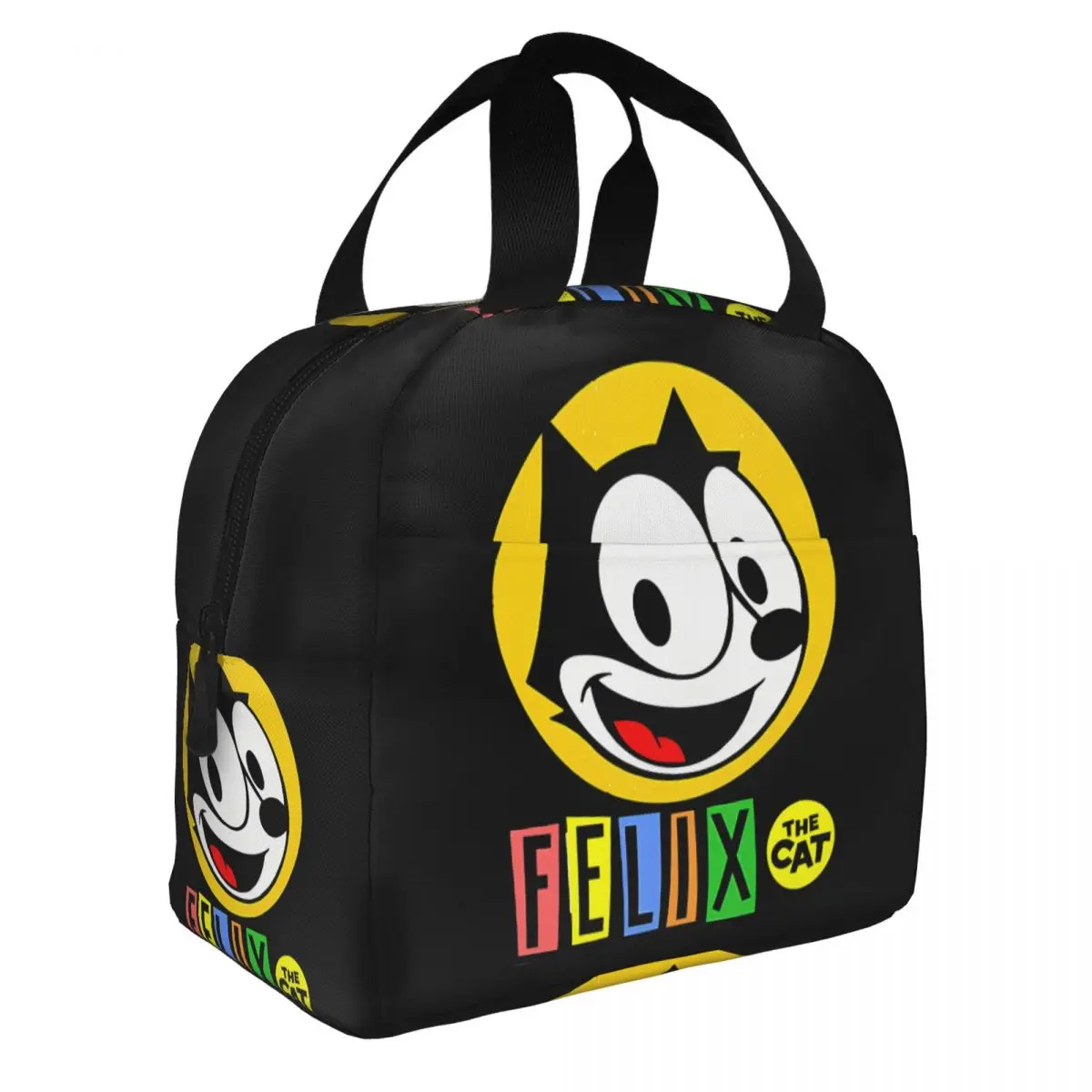 Couple Insulation Rice Bag Fan Suitable F-Felix The Cat Cartoon Aluminum Foil InsulationLunch Box BagFor School