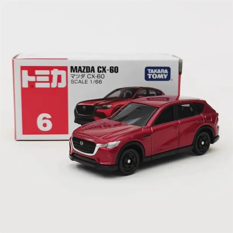 

TAKARA TOMY Tomica 1/66 Scale Realistic Alloy Mazda CX-60 Car Model in Red-White Box No.6 Ideal Toy Gift for Boys