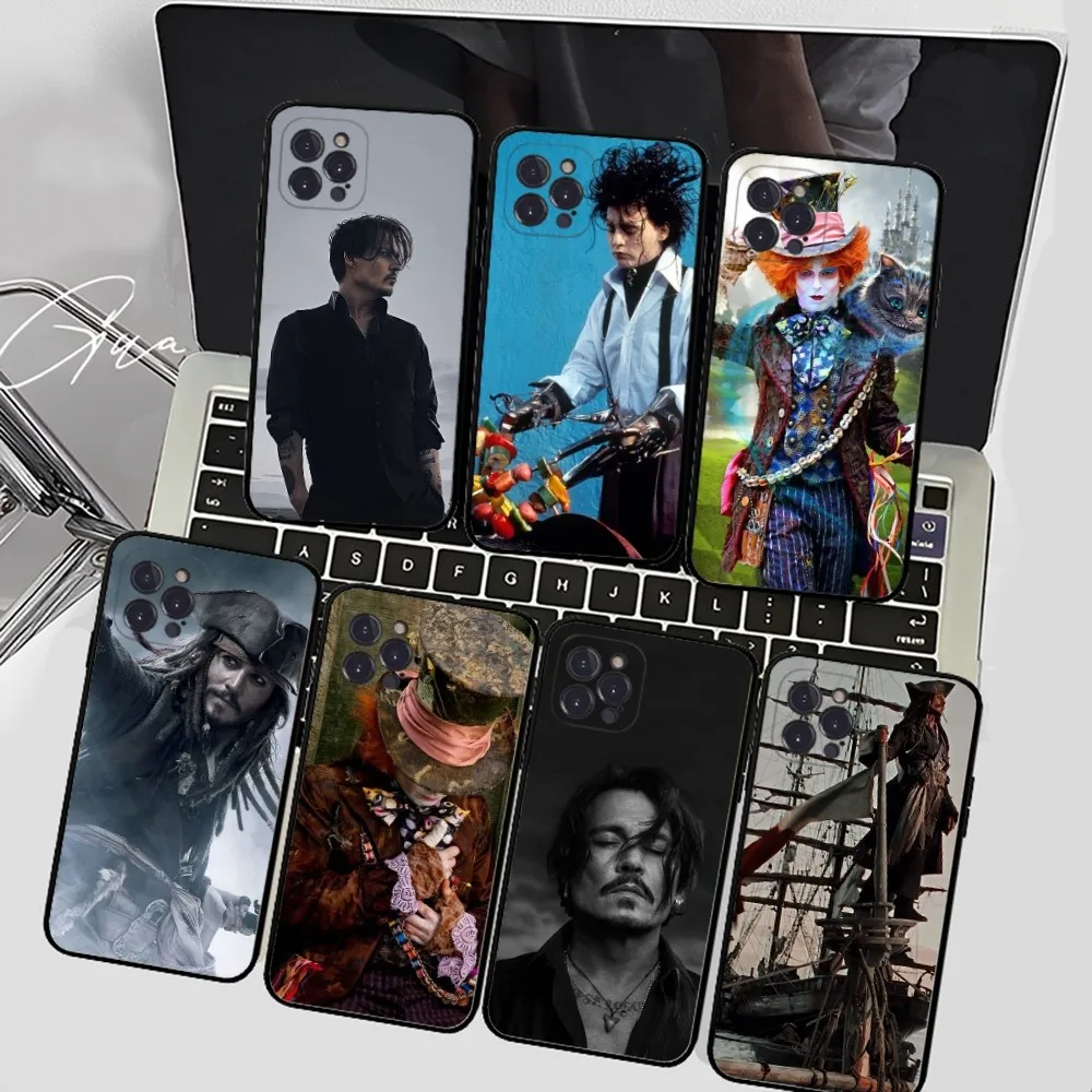 J-Johnny Depp Phone Case For IPhone 15 14 11 12 13 Mini Pro XS Max Cover 6 7 8 Plus X XR SE 2020 Funda Shell