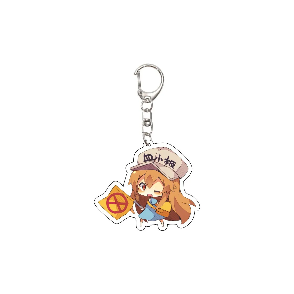 55MM Anime Cells at Work! KeychainWhite Blood Cell Red Blood Cell Platelet Macrophages Acrylic Keychain Christmas Gifts - view 5