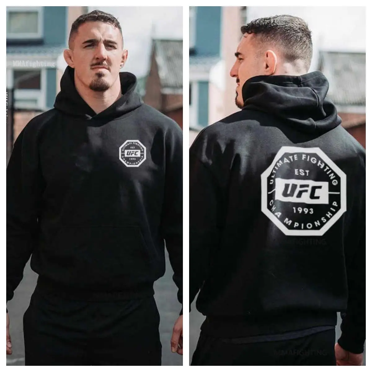 UFC New Fleece Hoodie Autumn Winter Thick Loose Casual Versatile Sports Top Unisex Men Women Streetwear Sweatshirt