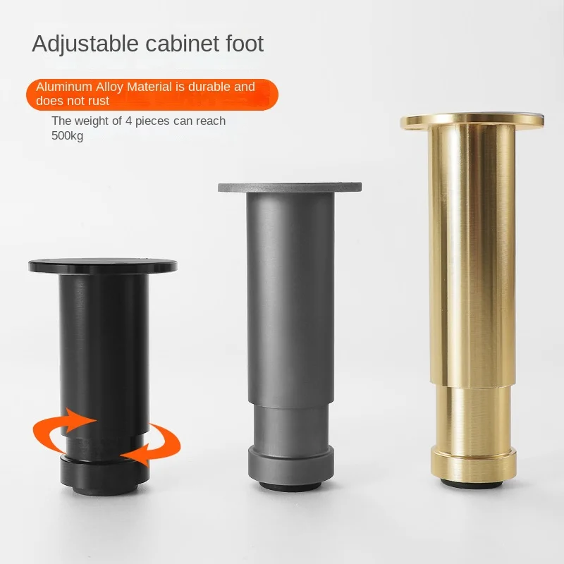 4Pcs/Set Furniture Feet For TV Cabinet Sofa Coffee Table Bathroom Cabinet Drawer Cabinet Leg Metal Support Feet Load 800KG