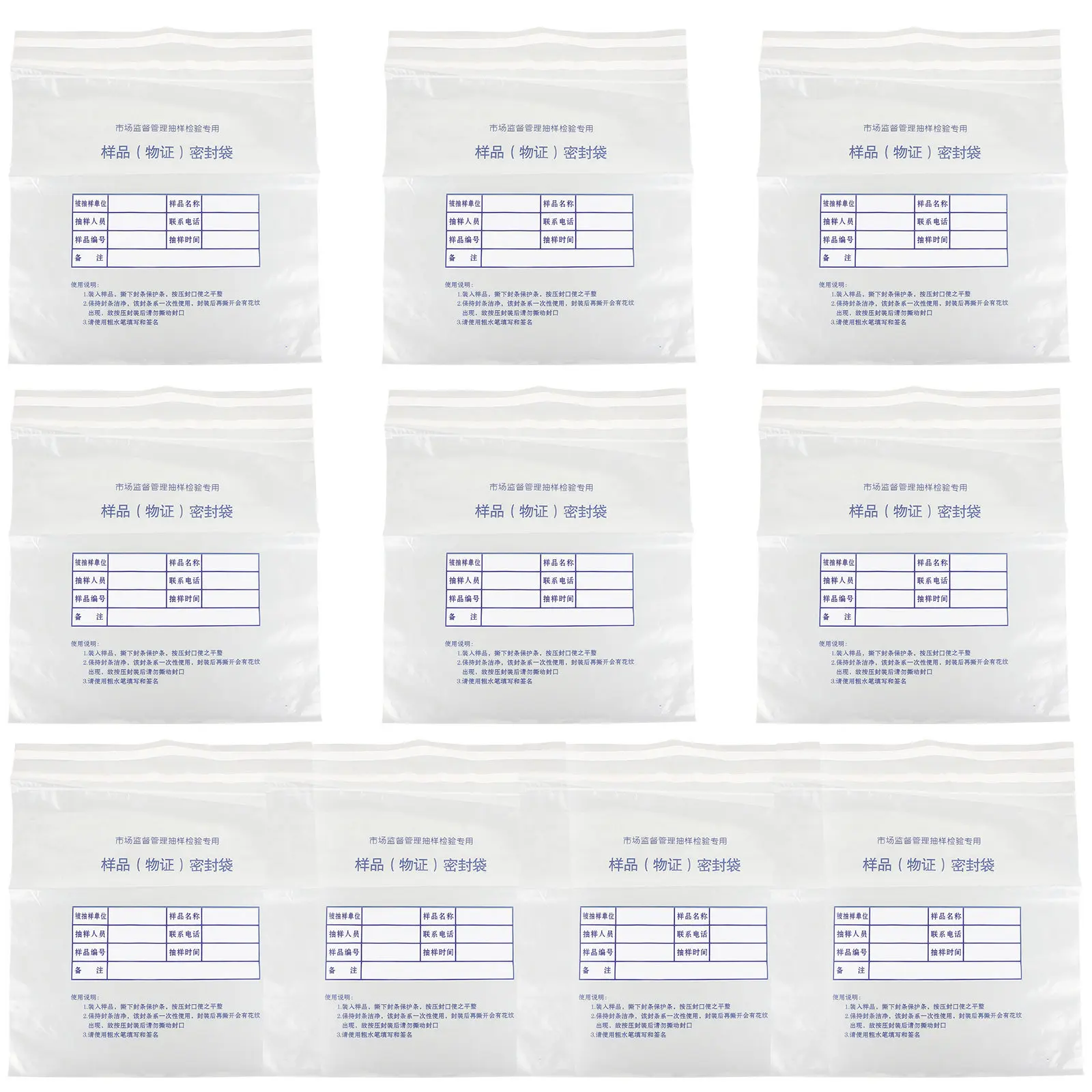 

10Pcs Tamper Evident Bank Bags Large Clear Writable Plastic Money Cash Register Security Envelopes for Bank Use