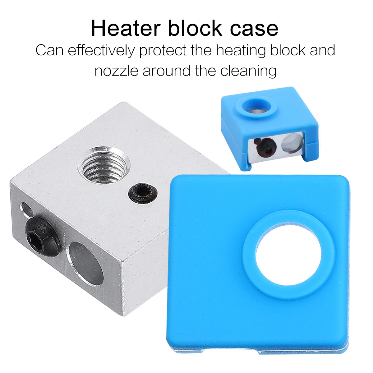 

5 шт. силиконовый защитный чехол для алюминиевого нагревательного блока, крышка нагревательного блока, устойчивый к высоким температурам аксессуар для 3D-принтера