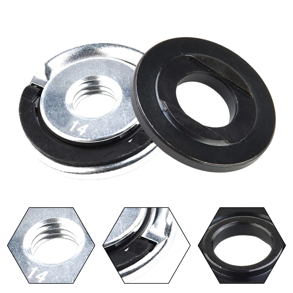 2pcs/set Flange Nut Self-locking Pressure Plate Quick-release Nut For Electric Drill Angle Grinder Power Tools Accessories