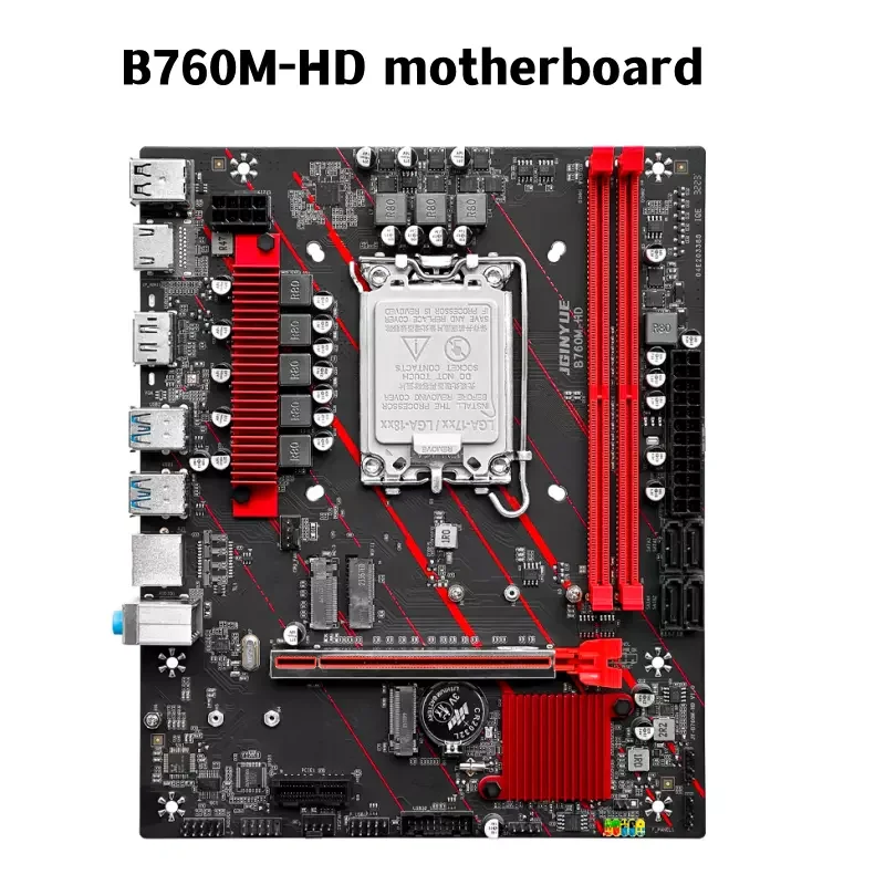 JGINYUE B760M-HD Motherboard M-ATX ARGB LGA1700 Support Core 12/13/14th i5/i7 Dual Channel DDR4 RAM PC desktop MAX 64GB