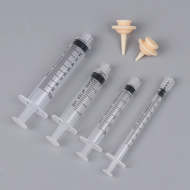 1PC 1/3/5/10ml Pet Feeding Nipple For Puppy Dog Cat Hamster Feeding Medicine Feeding Oral Syringe With Silicone Nipple Feeder