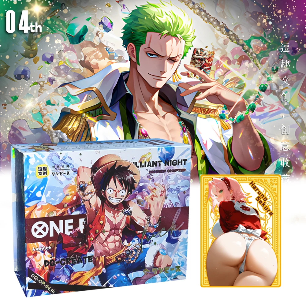 

New Douqu One Piece Wave 4 Collection Cards Goddess Metal Diamond Card Booster Box LSP SSP Rare Card Toy Gifts