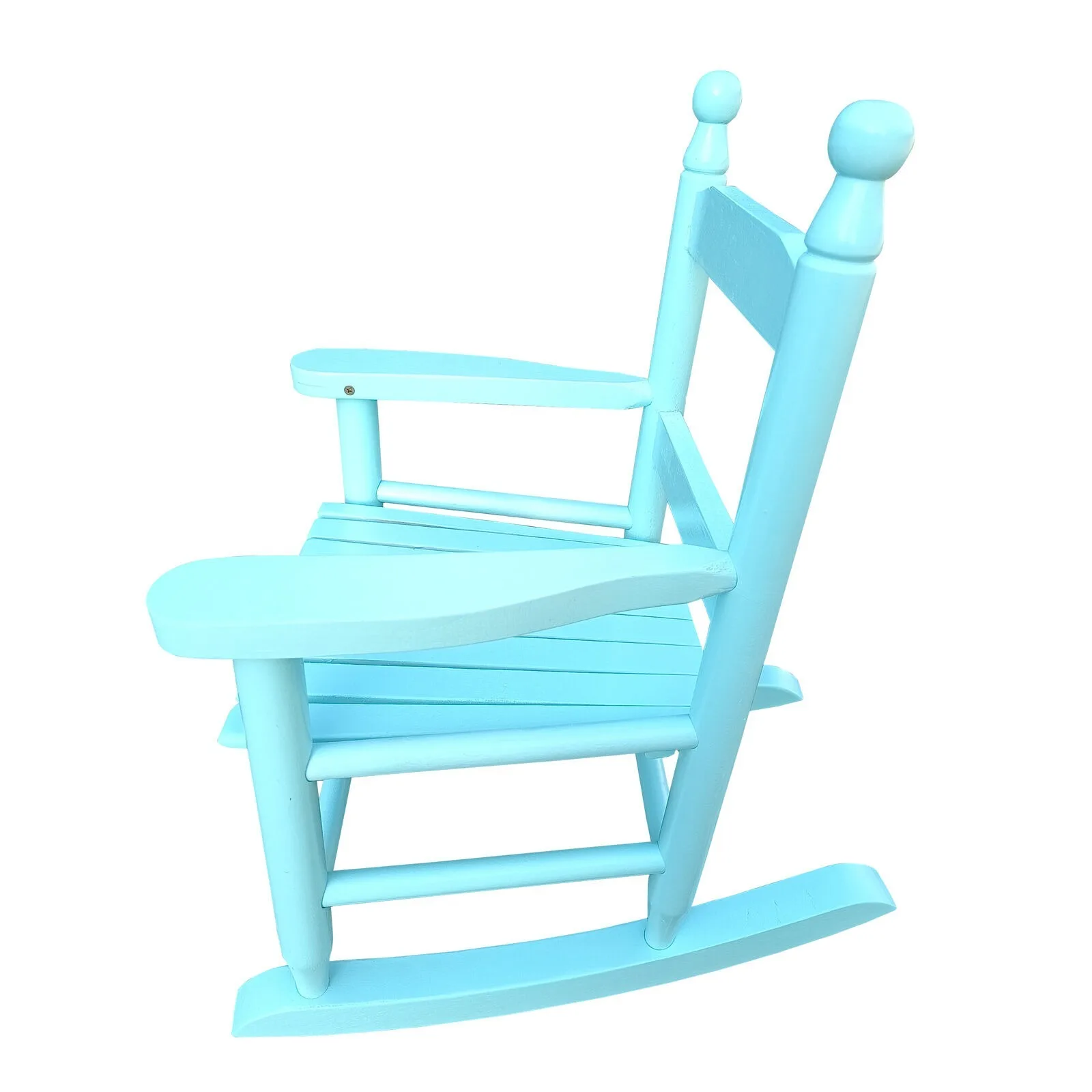 US Light Blue Children's Rocking Chair Indoor Outdoor Durable Kids Seating