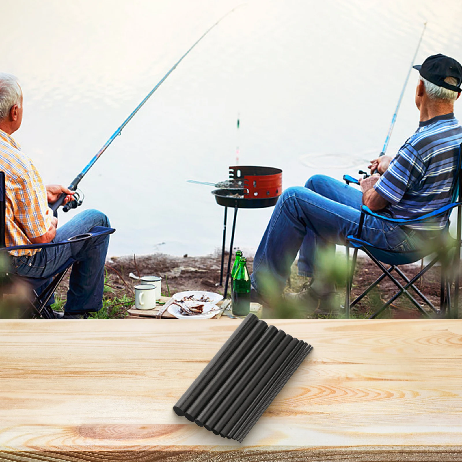 

Fishing Rod Repair Kit Fishing Pole Carbon Insert Carbon Repair 32in1 Fishing Rod Repair Kit Carbon Fiber Pole Building Kit