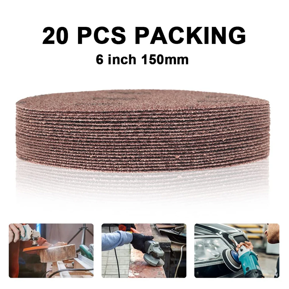 20Pcs 6Inch Mesh Sanding Discs Abrasive Pad Net Sandpaper Sheets For Car Wood  Power Tool  Accessory In Stock Wholesale