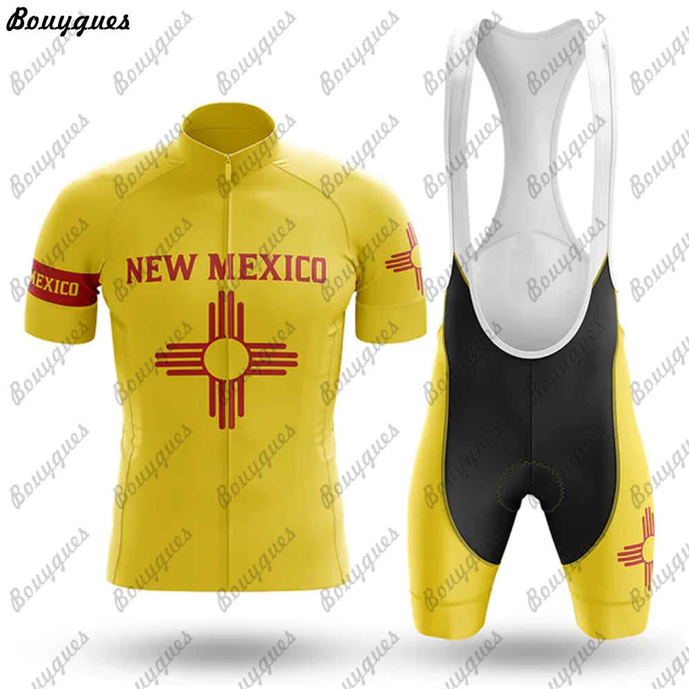 جديد المكسيك الرجال الدراجات جيرسي مجموعة الصيف الدراجات الملابس MTB دراجة الملابس موحدة مايوه Ropa Ciclismo الدراجات دراجة البدلة