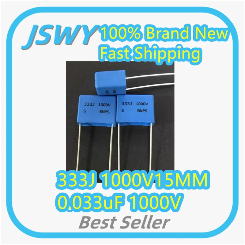 10-100-pecas-capacitor-de-seguranca-333j-1000v-15mm-com-espacamento-entre-terminais-de-0033uf-1000v-33nf-novo-eletronicos-mais-vendido