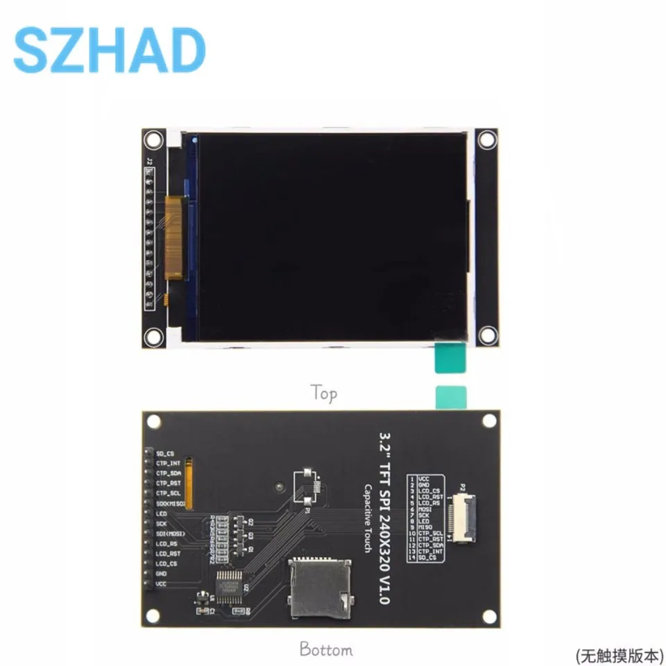 Imagem -05 - Spi Serial Tft Lcd Tela com Painel de Toque Driver ic Ili9341v 3.2 320x240