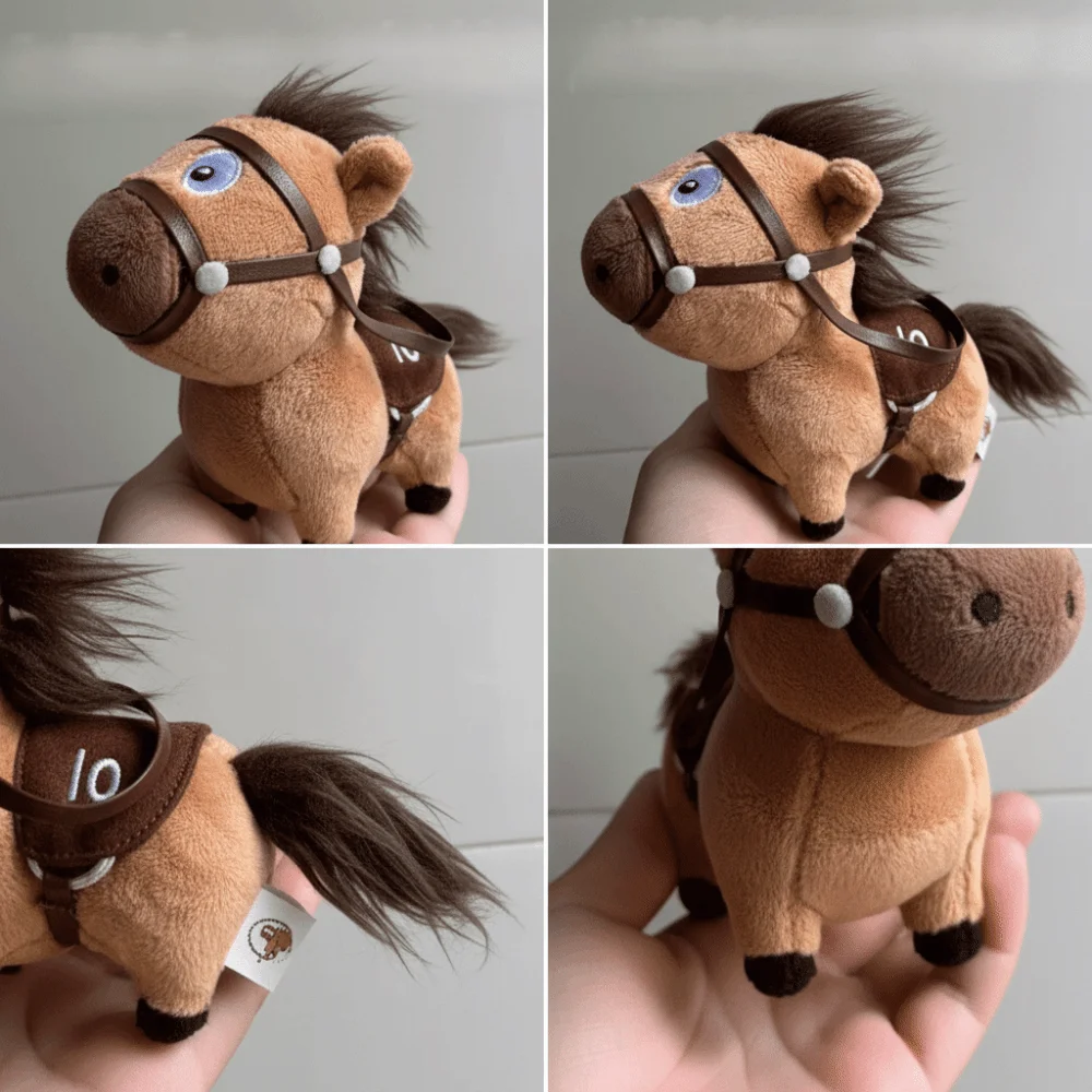 中国風ポニーバッグペンダント幸運のお守り人形馬ぬいぐるみキーホルダー2026年馬年かわいいぬいぐるみキーリング