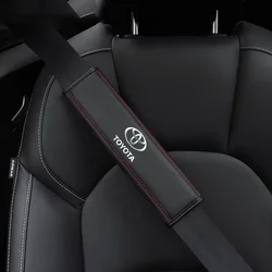 Almohadillas protectoras para cinturón de seguridad de coche, 2 uds., para Toyota TRD Corolla CHR Yaris Auris Rav4 Hilux Prius Avalon CROWN REIZ